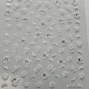 Stikers per nail art White 25