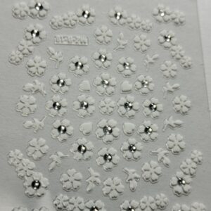 Stikers per nail art White 18