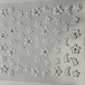 Stikers per nail art White 19